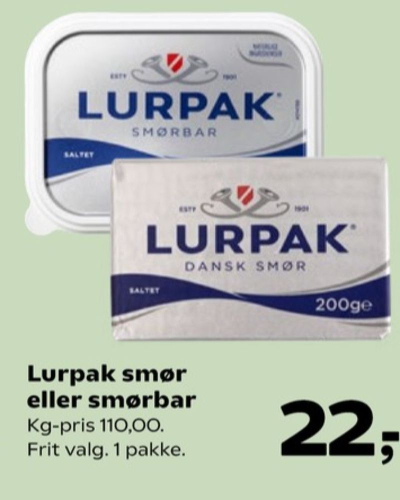 Lurpak, Smør