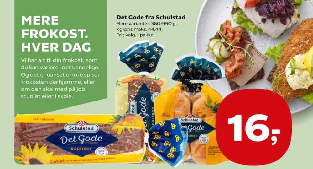 Schulstad Det Gode, Solsikkerugbrød
