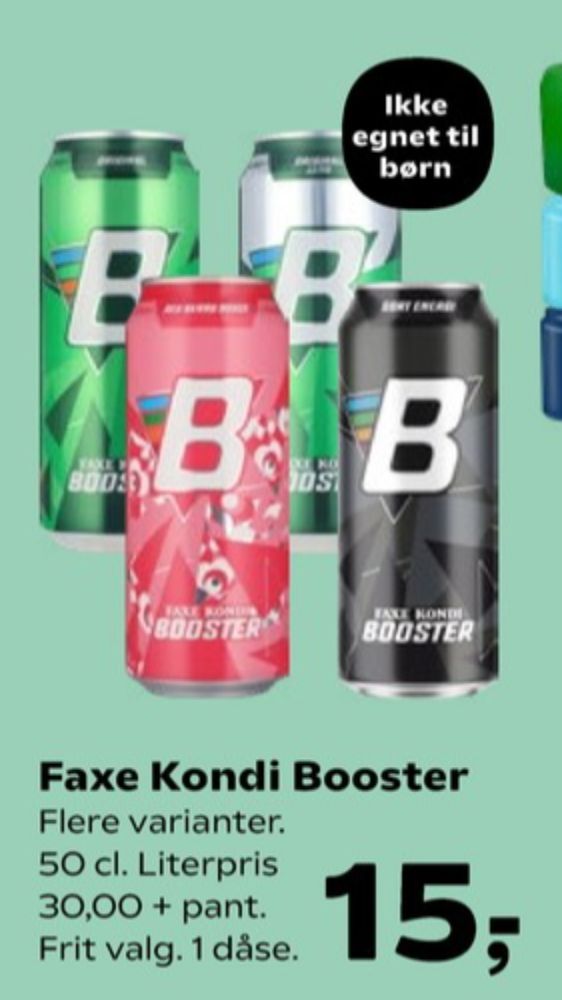 Faxe Kondi Booster Red Berry Boost, Energidrik