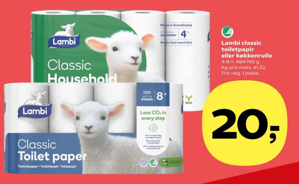 Lambi Classic, Toiletpapir