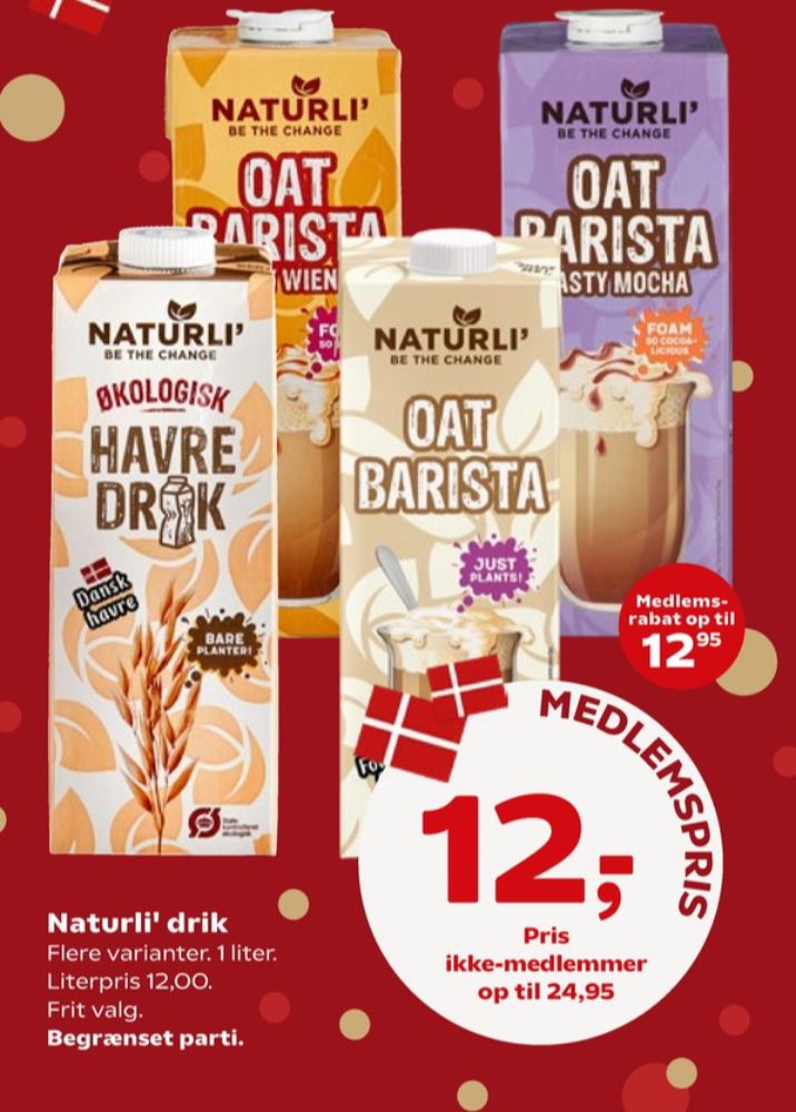 Naturli' Oat Barista Tasty Wiener, Havredrik