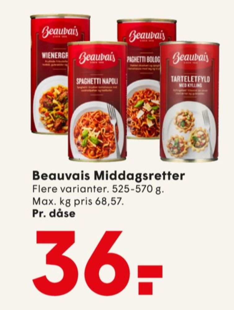 Beauvais, Spaghetti Napoli