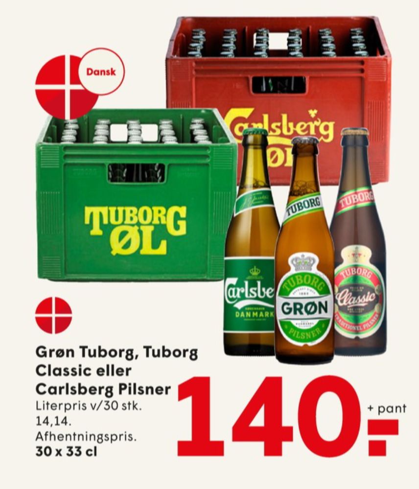 Tuborg Classic, Øl
