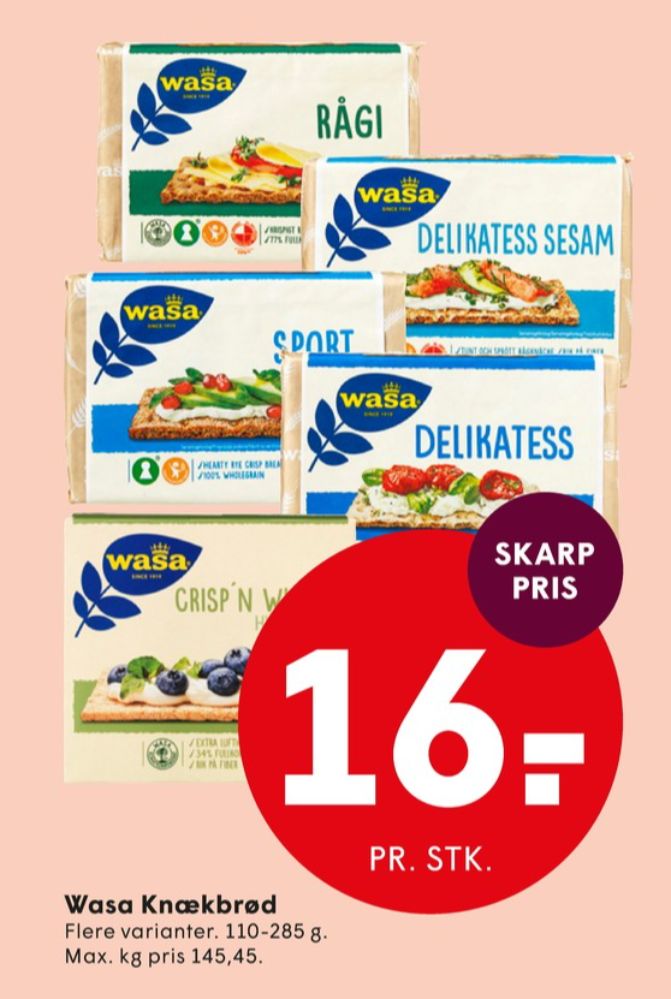 Wasa, Delikatesse Sesam knækbrød