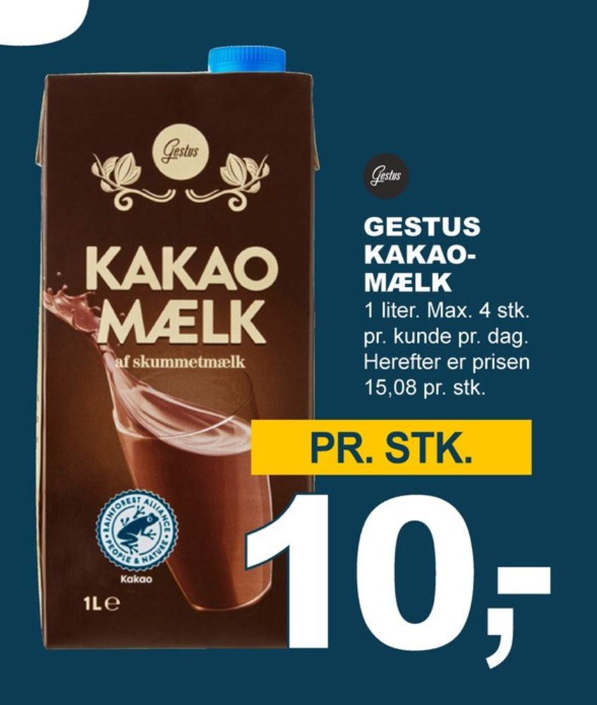 Gestus, Kakaomælk