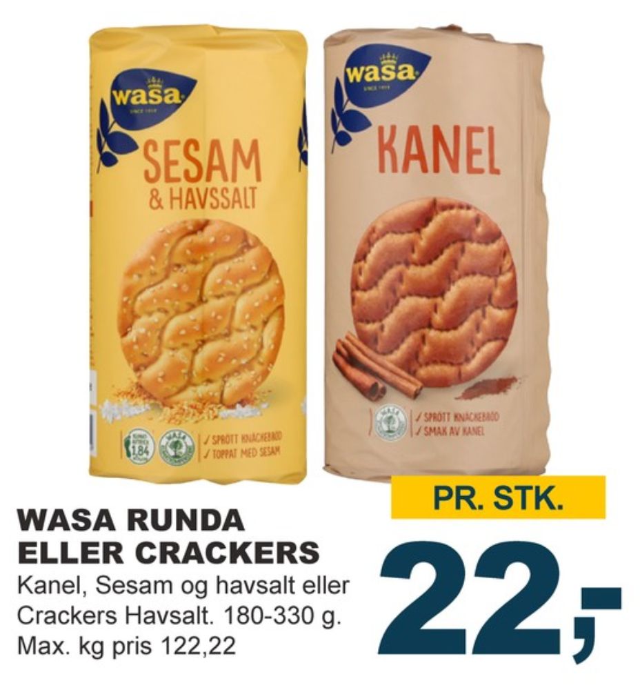 Wasa, Kanel knækbrød