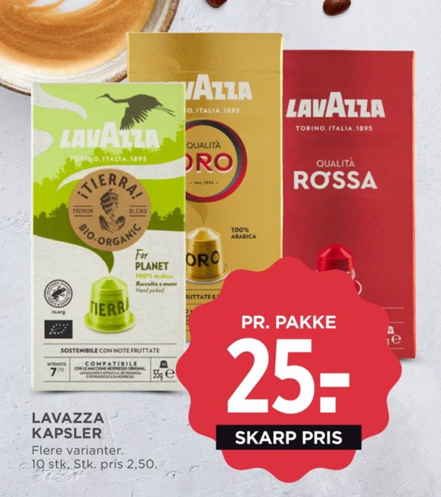 LavAzza Qualita Rossa, Kaffekapsler