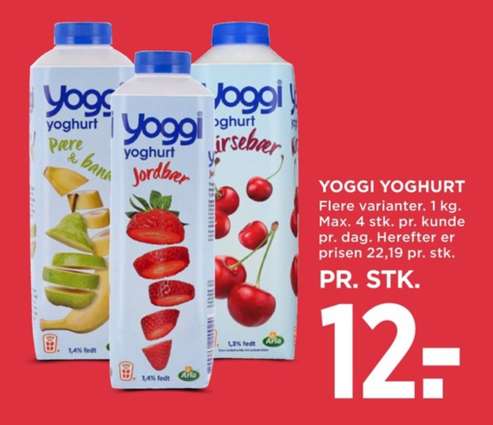 Yoggi, Kirsebær Yoghurt 