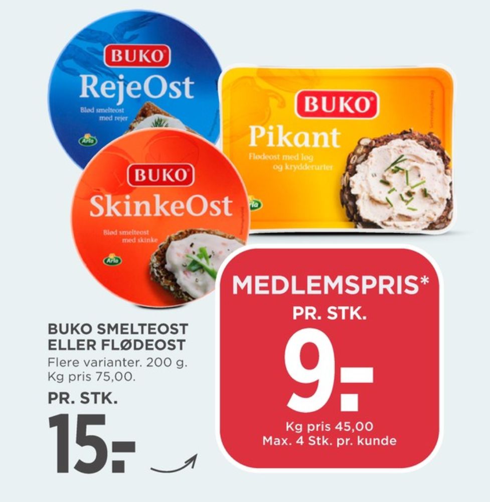 Buko, Flødeost Pikant