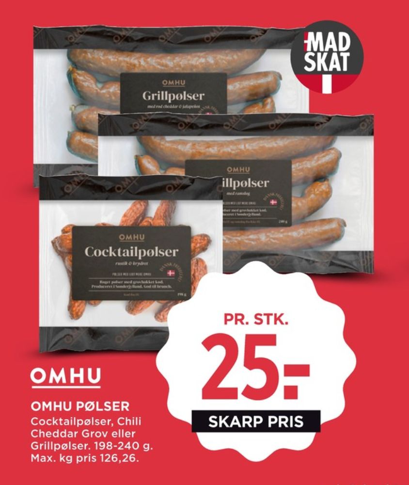 OMHU, Cocktailpølser