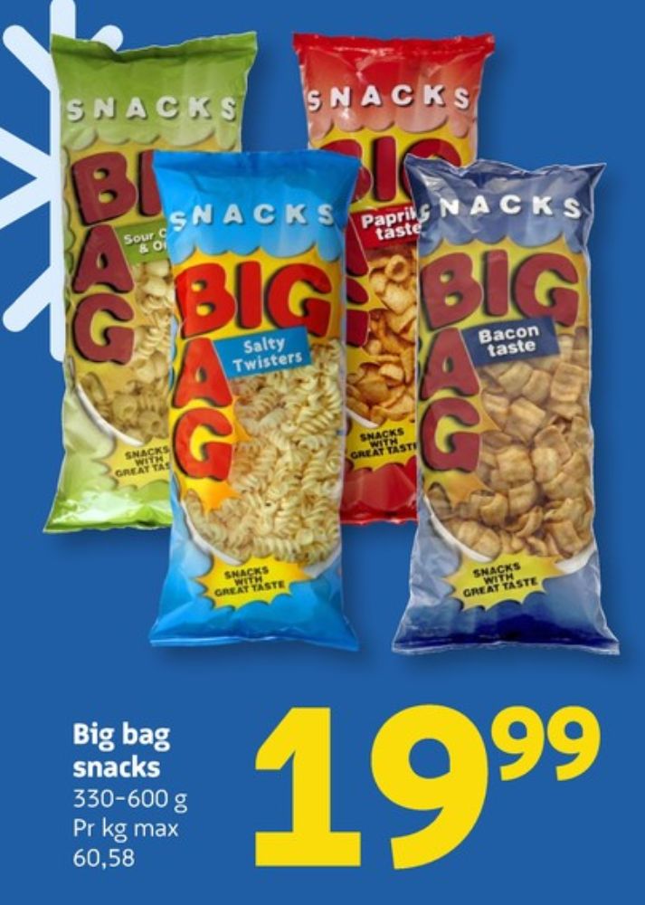 OK Snacks, Big Bag Bacon Taste