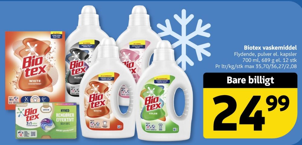 Biotex, Vaskemiddel-tabs