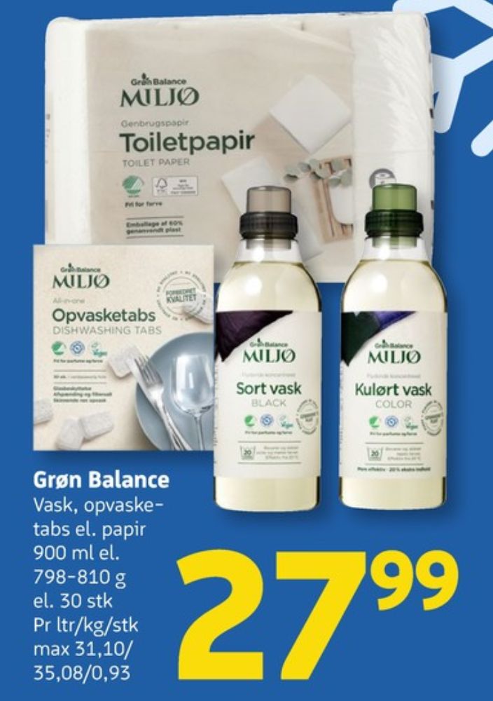 Grøn Balance, Maskinopvask-tabs