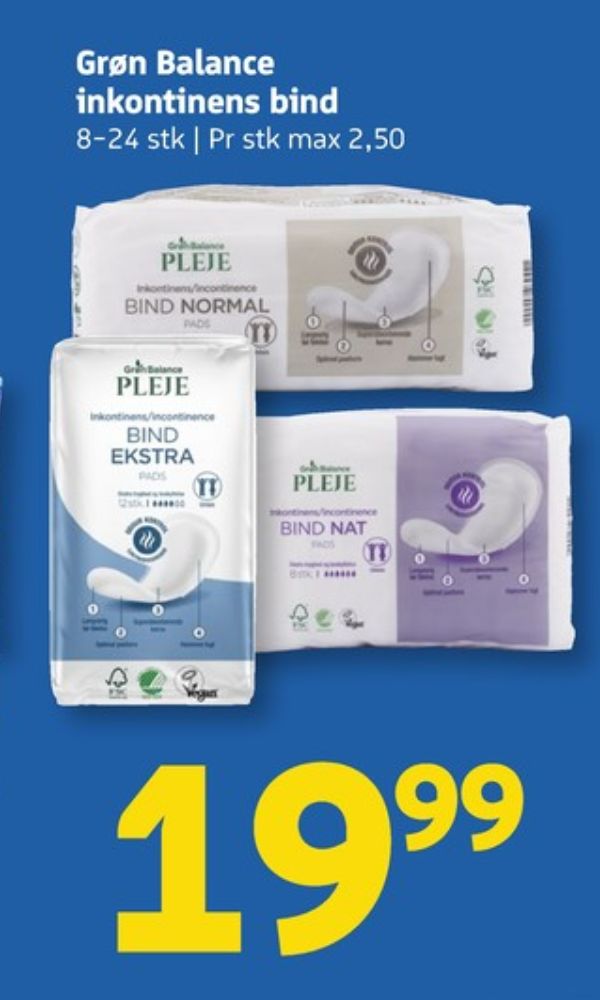 Grøn Balance, Trusseindlæg