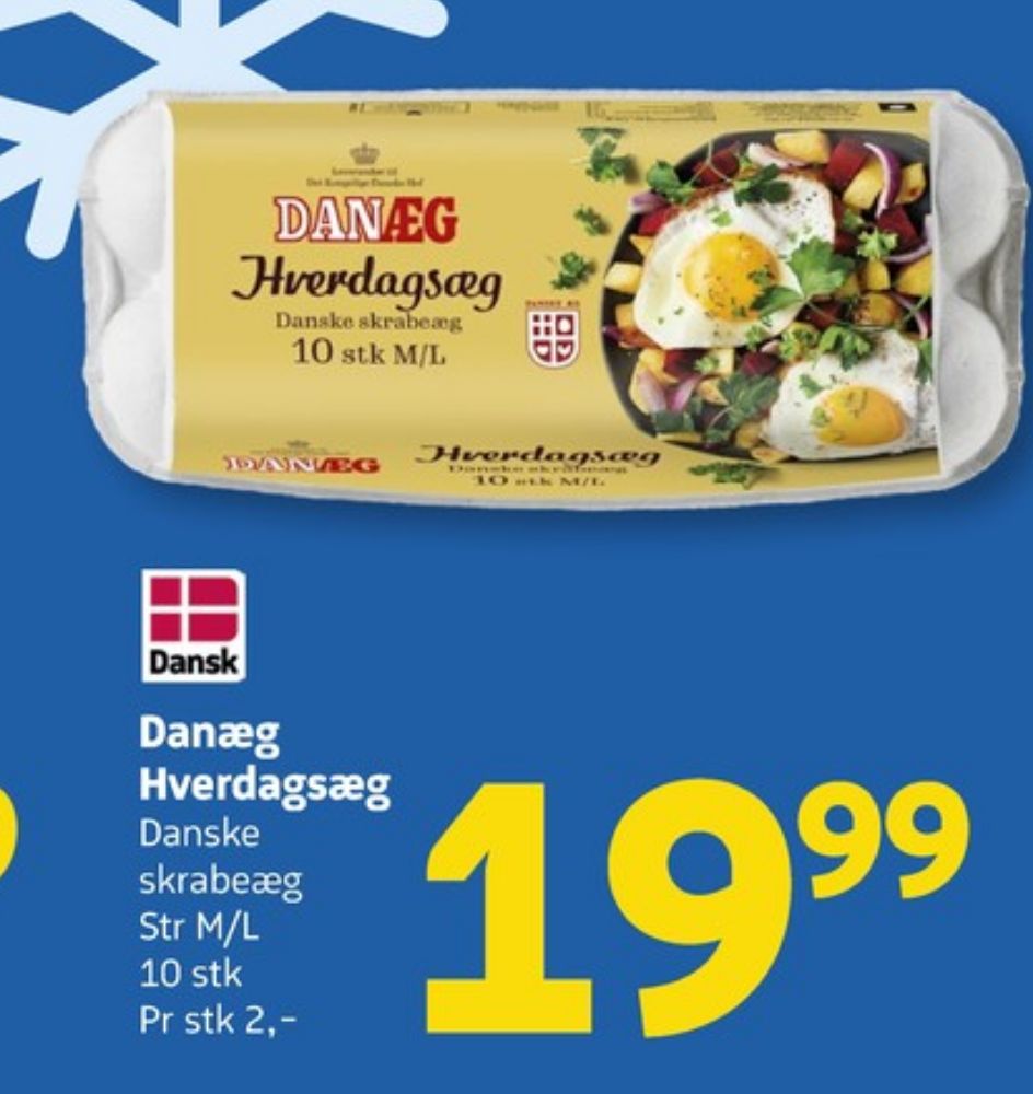 Danæg, Hverdagsæg M/L