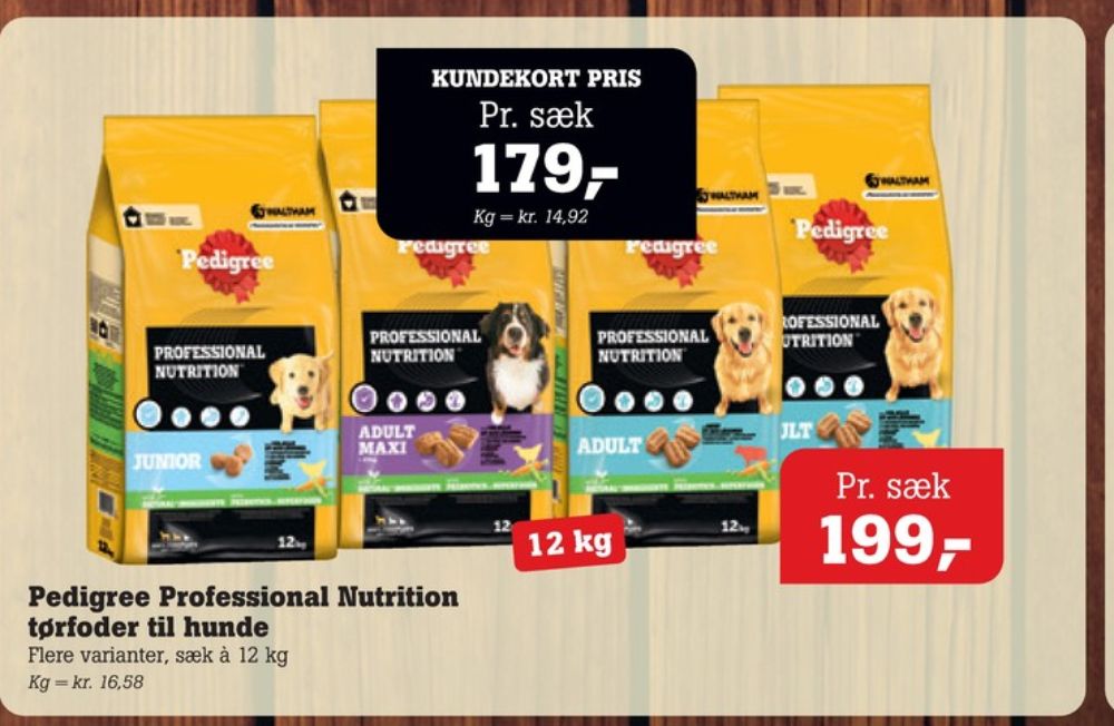 Pedigree, Hundefoder