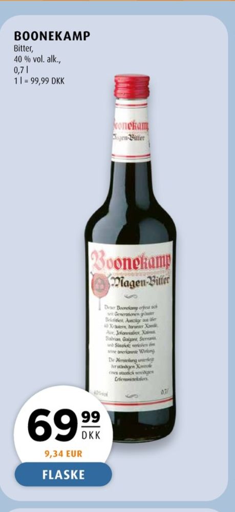 Boonekamp, Bitter