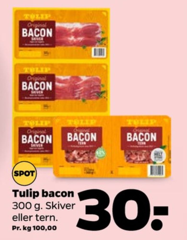 Tulip, Bacontern