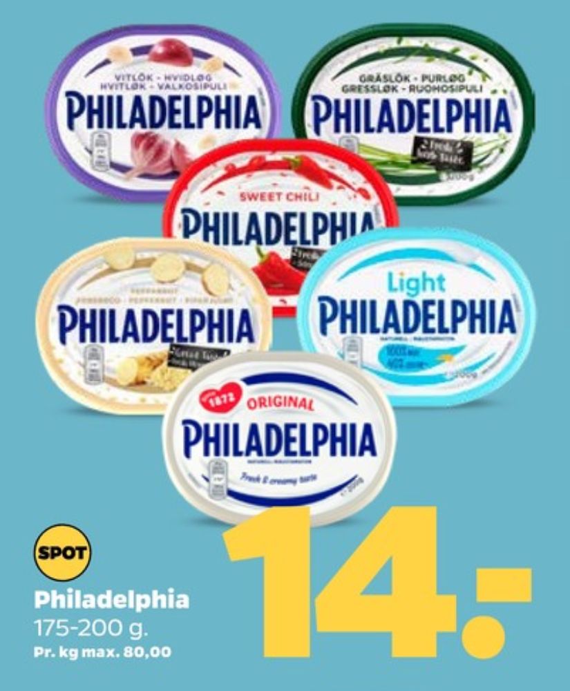 Philadelphia, Flødeost Purløg