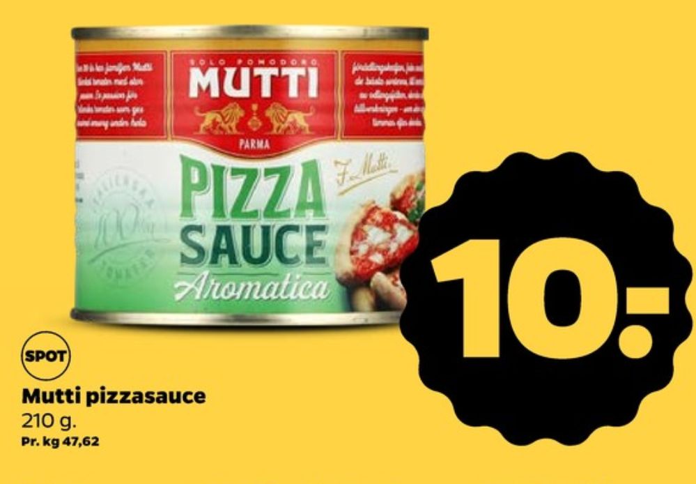 Mutti, Pizzasauce Aromatica