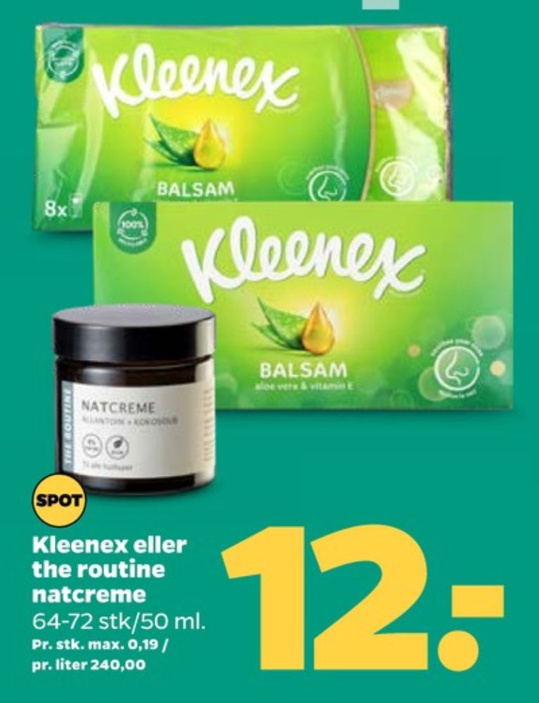 Kleenex, Lommetørklæder