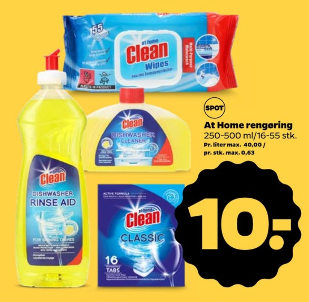 at home CLEAN, Wipes