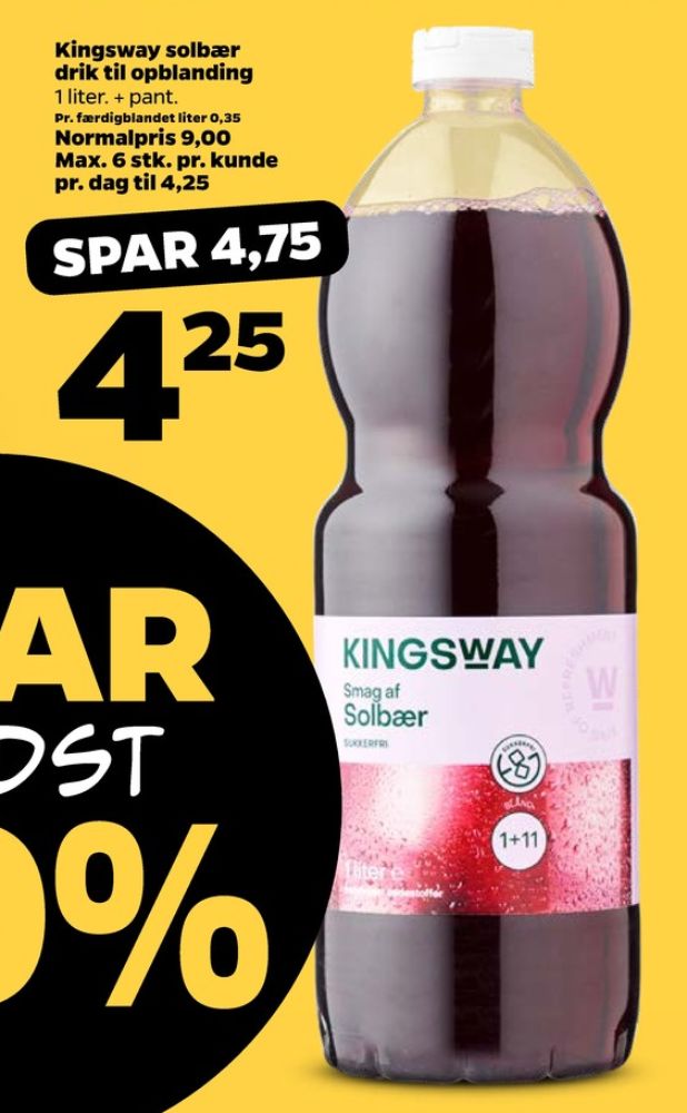 Kingsway, Solbær Frugtdrik