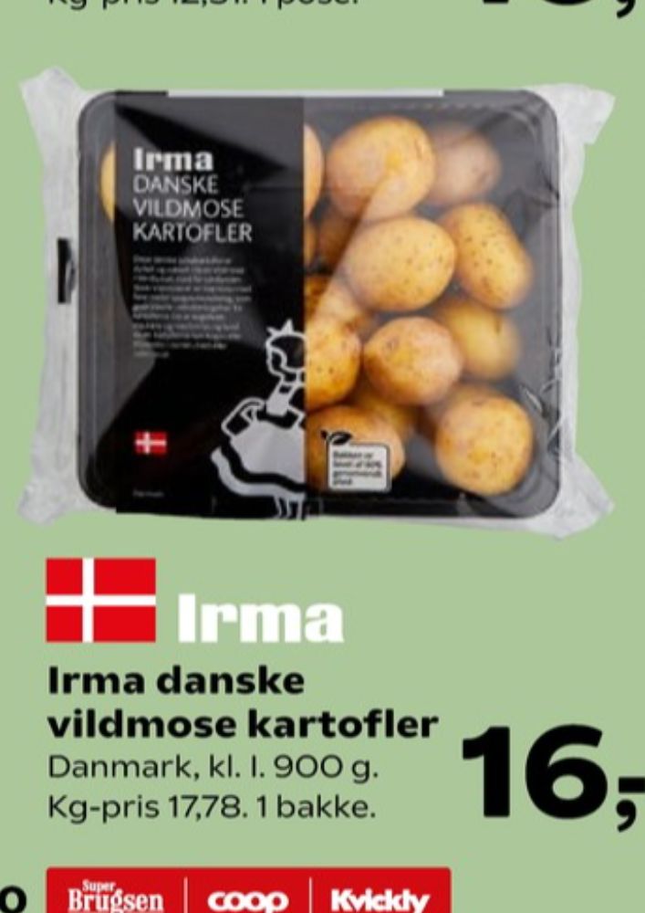 Irmas, Kartofler