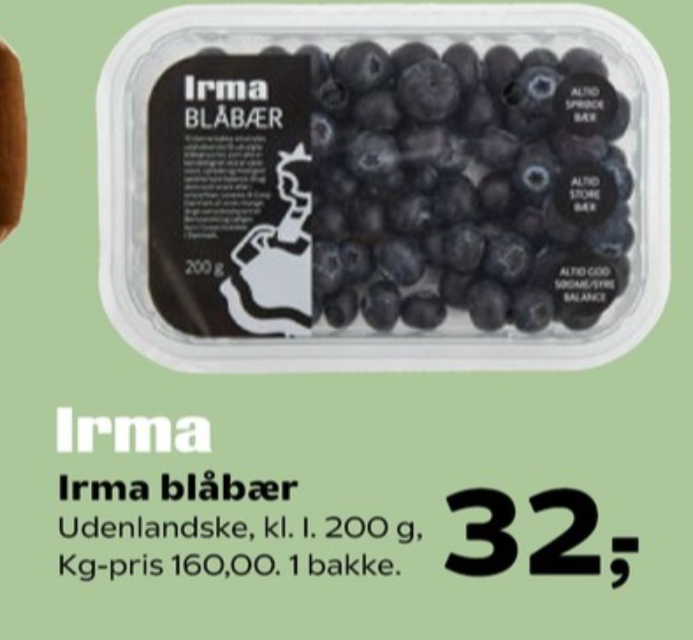 Irmas, Blåbær