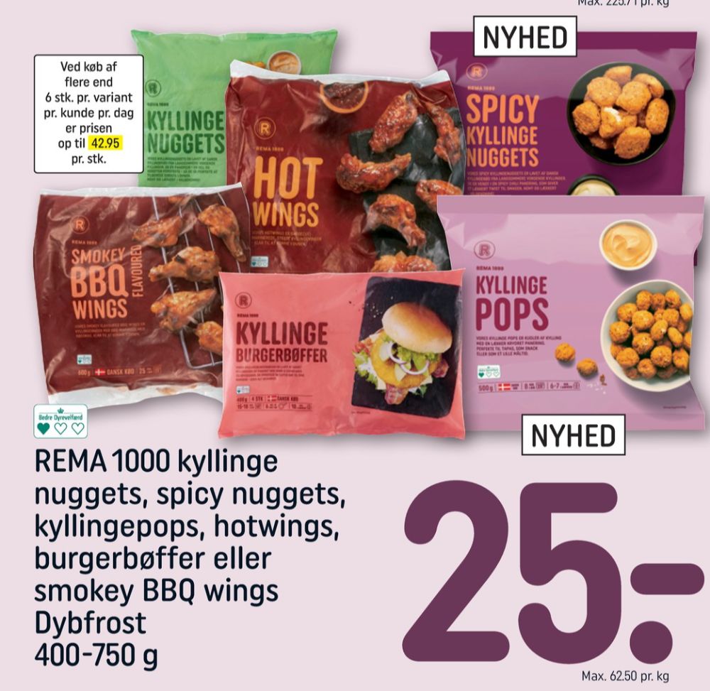 Rema 1000, Kyllingenuggets