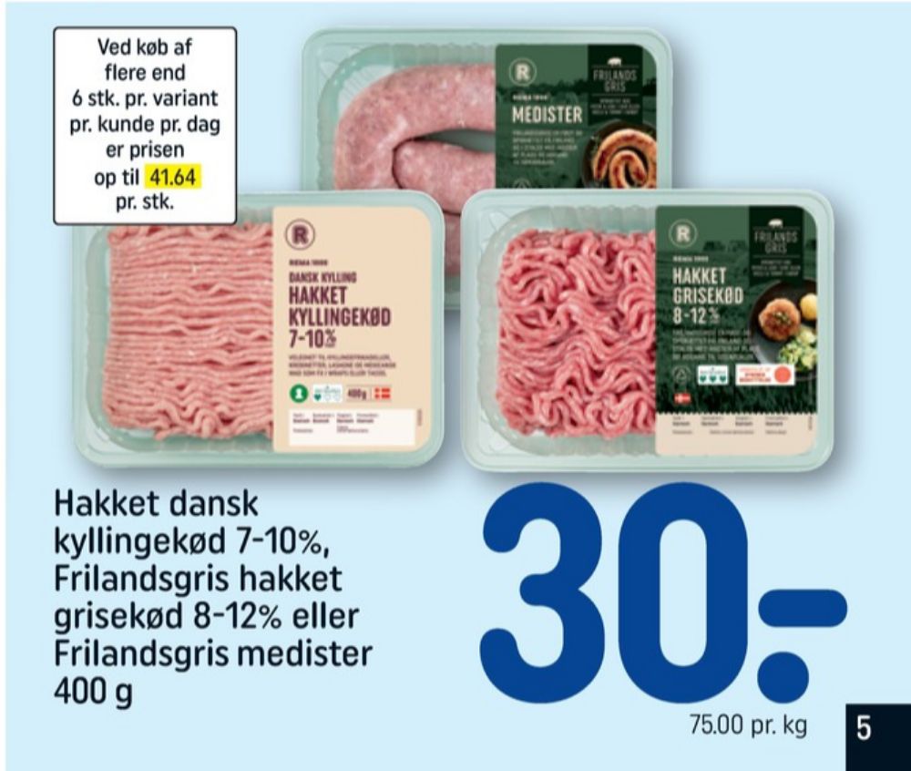 Rema 1000, Hakket kylling 7-10%