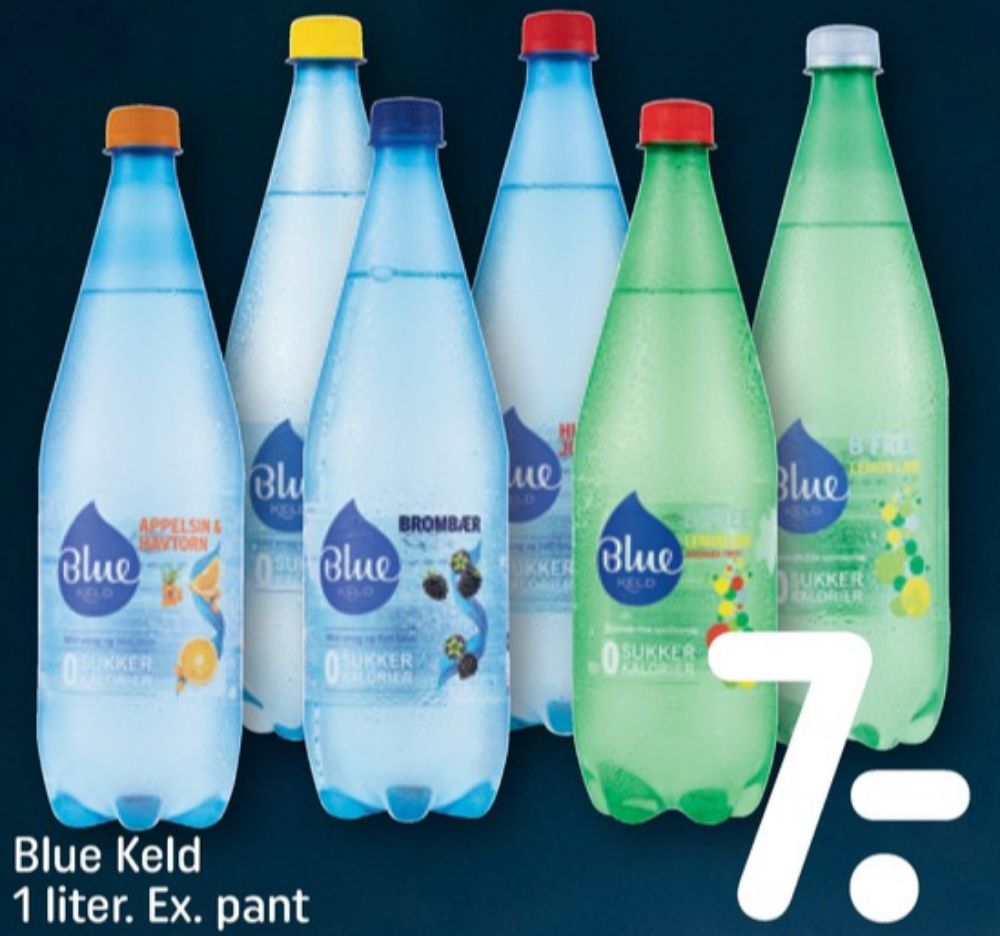 Blue Keld Ananas & Mango, Mineralvand med brus, ananas og mango