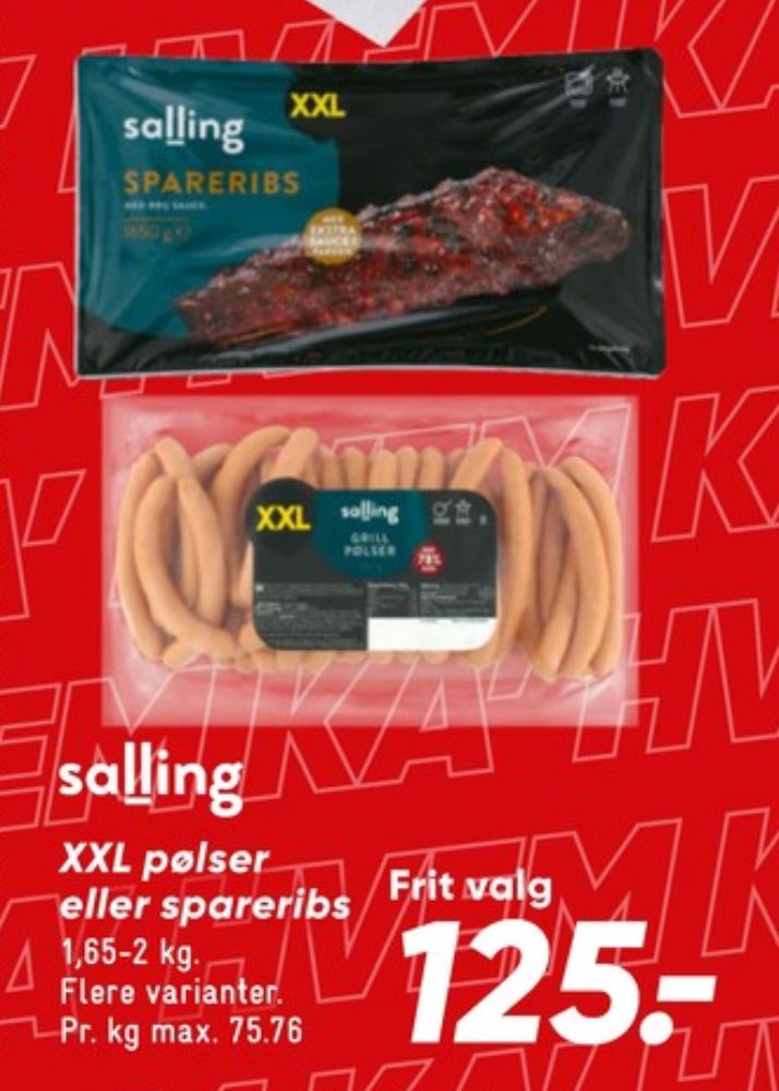 Salling, Spareribs