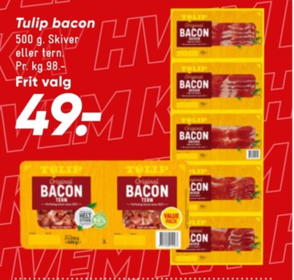 Tulip, Baconskiver
