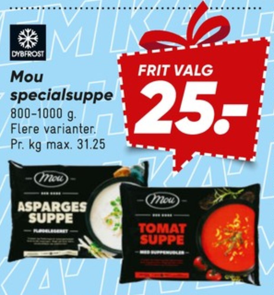 Mou, Aspargessuppe