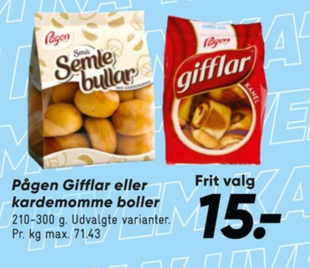 Pågen, Gifflar Kardemomme