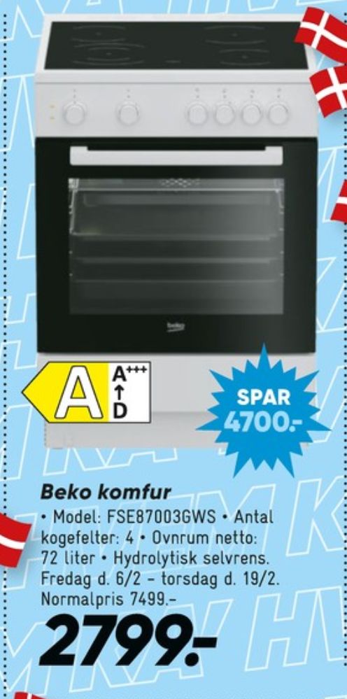 Beko, Komfur