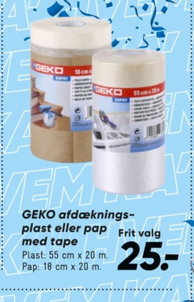 Geko, Afdækningsplast
