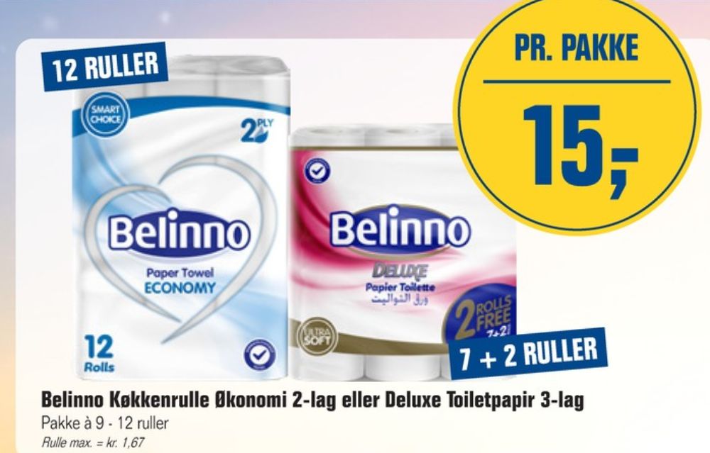 Belinno Deluxe, Toiletpapir