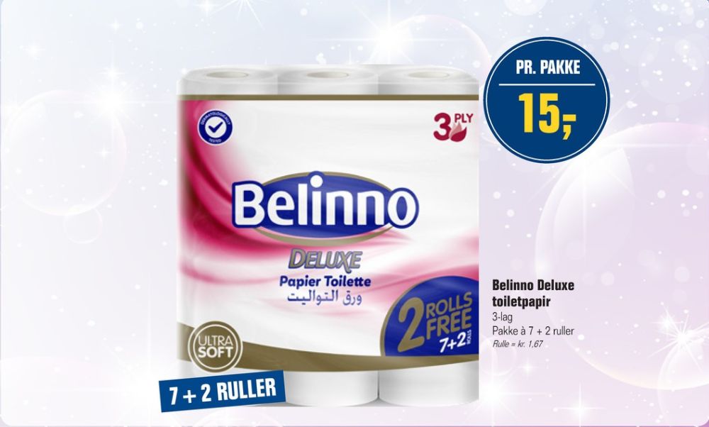 Belinno Deluxe, Toiletpapir