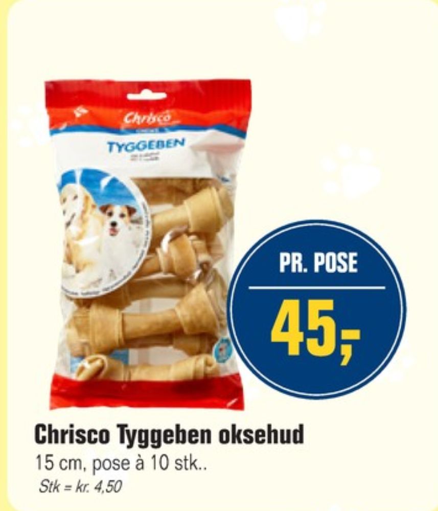 Chrisco, Tyggeben