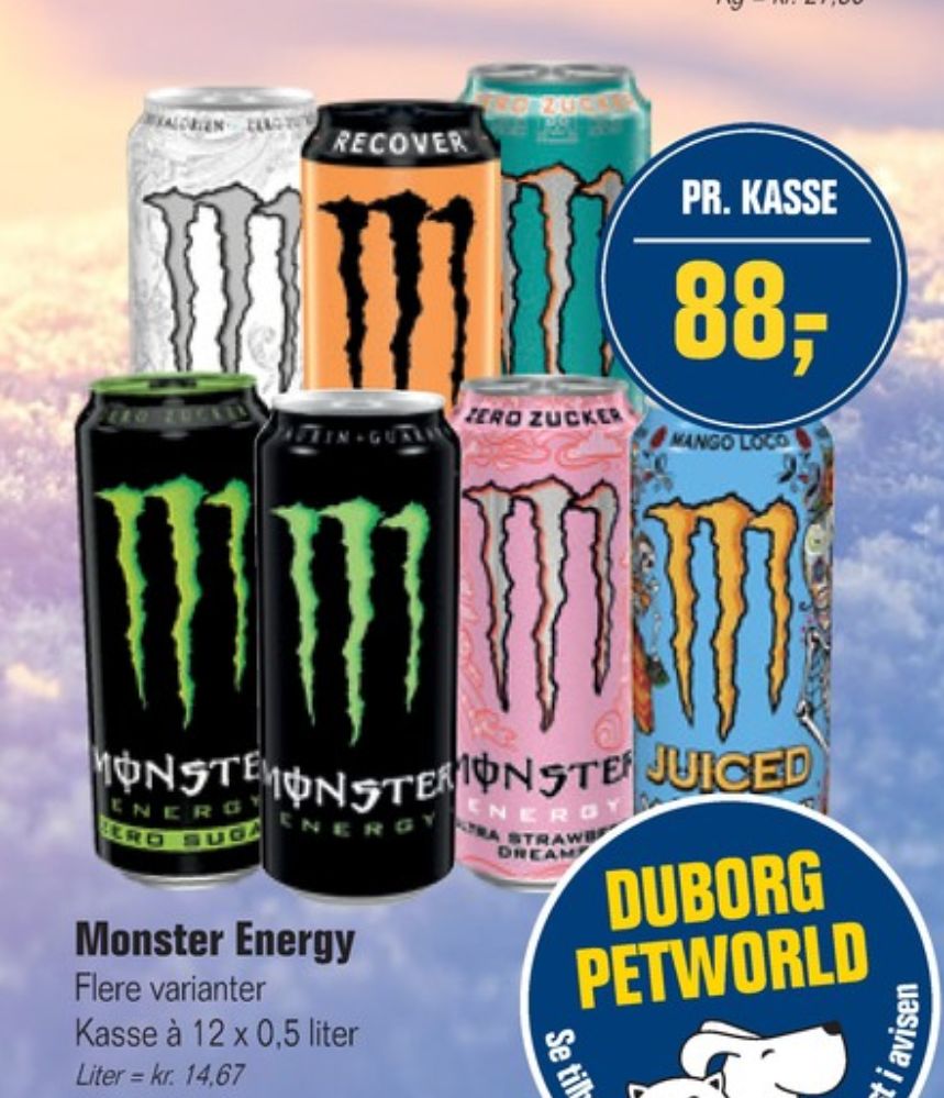 Monster Mango Loco, Energidrik 12 pk.