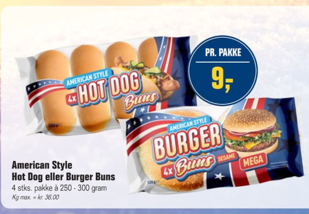 American Style, Hot Dog Buns Pølsebrød
