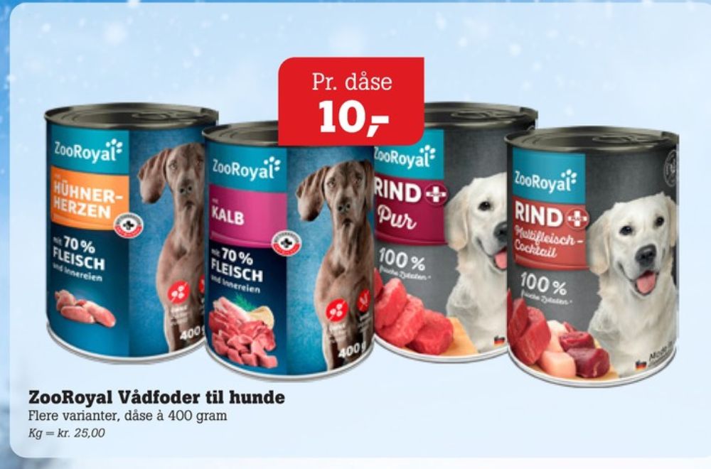 ZooRoyal, Hundefoder