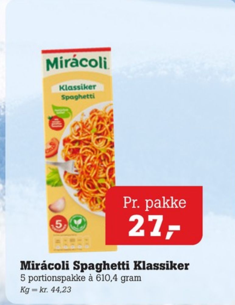 Mirácoli, Spaghetti Klassiker