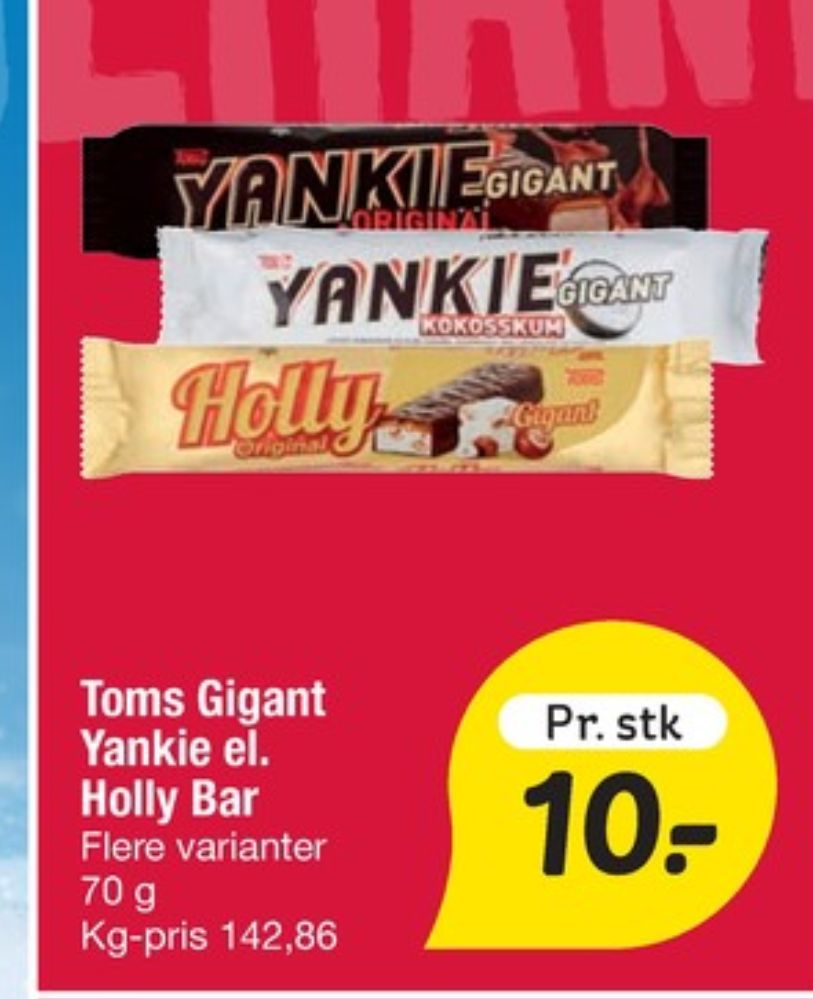 Yankie, Chokoladebar Kokosskum