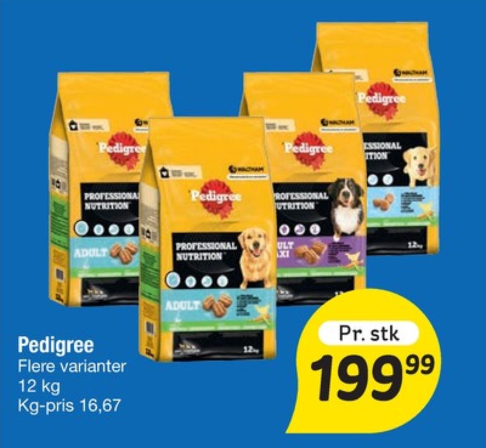 Pedigree, Hundefoder