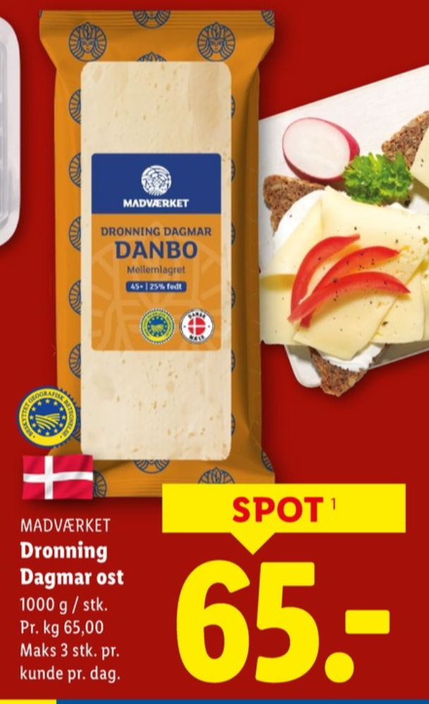 Madværket, Skæreost Dronning Dagmar Danbo