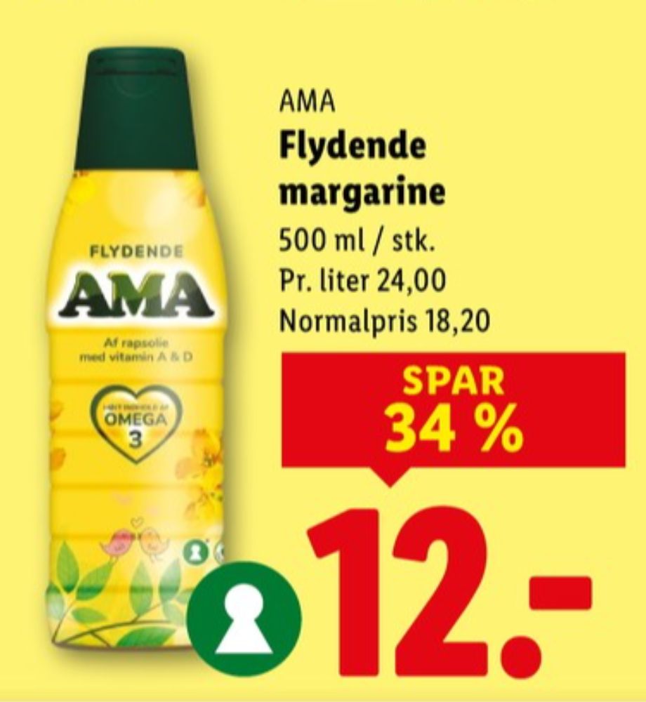 Ama, Margarine-flydende