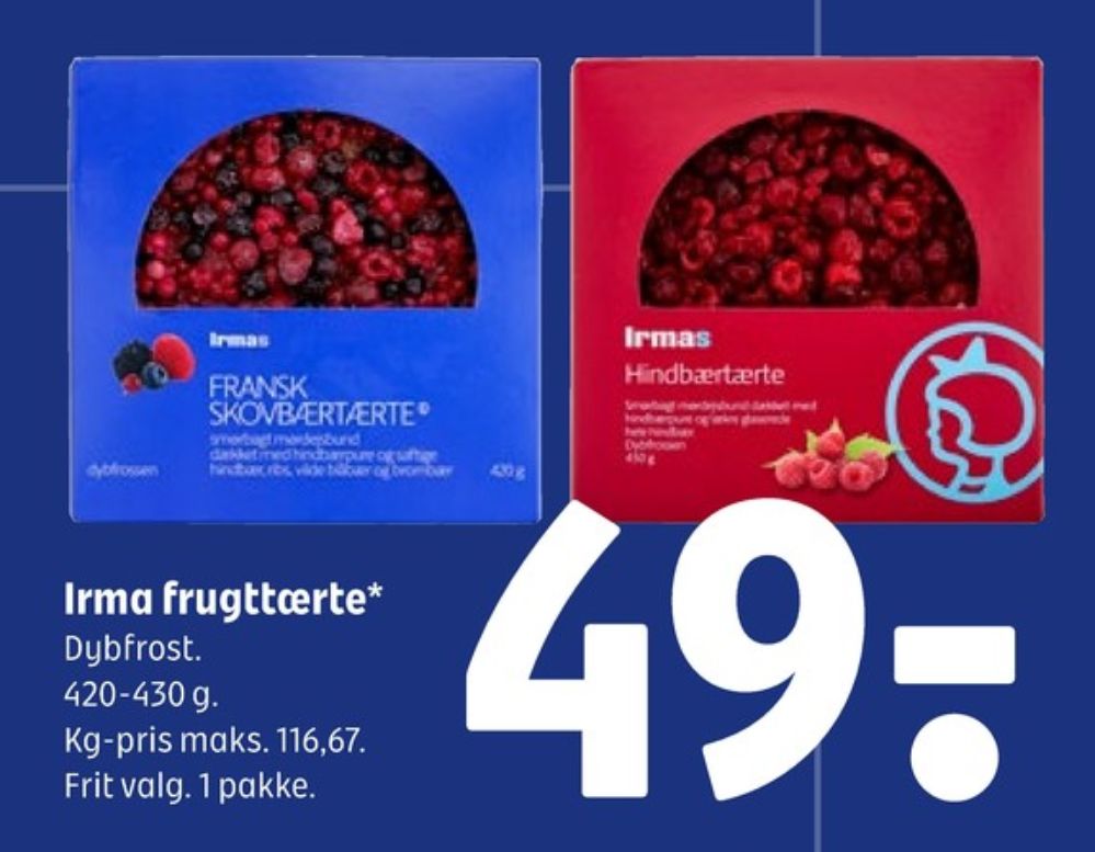 Irmas, Hindbærtærte